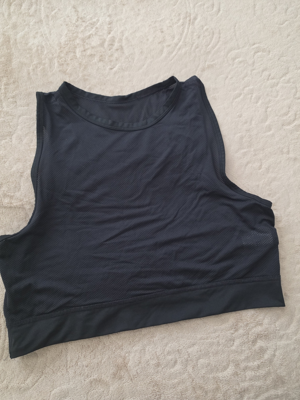 Nike Black Women's Mesh Crop Tank Top